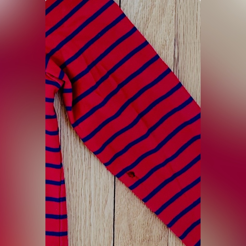 J Crew Crewcuts & Hanna Andersson Striped Long Sleeved T-Shirts Red Black White - Picture 10 of 11